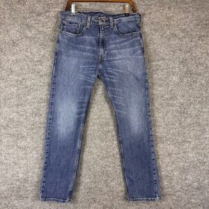 Levis 505 Jeans Regular Fit Straight Leg Blue Mens 34x30 Medium Wash